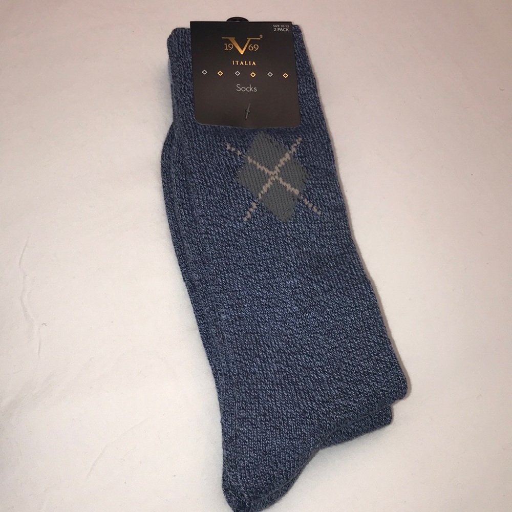 19V69 MENS ITALIA DRESS SOCKS 2 PACK EACH PAIR UNIQUE THE PHOTOS ARE DETAILED